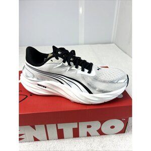 Puma Velocity Nitro 4 Running Shoes Puma White/Black/Silver Women 9.5 New in Box